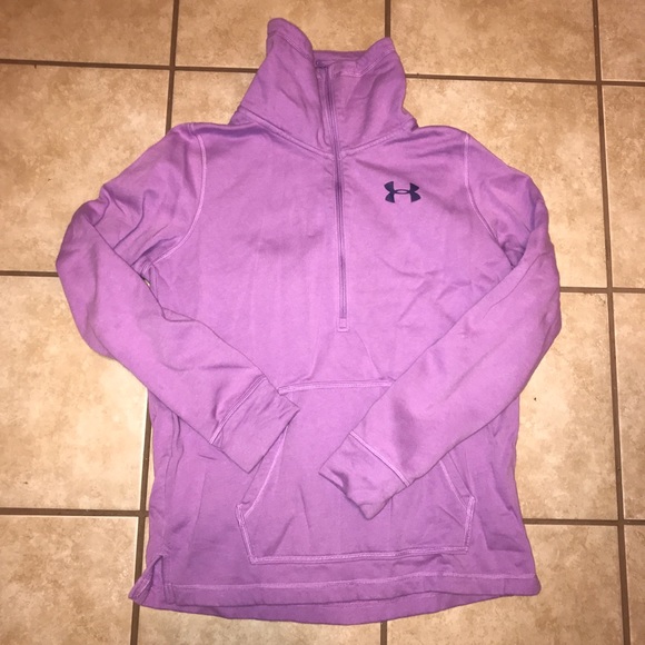 Under Armour Tops - Under Armour purple zip up sweatshirt